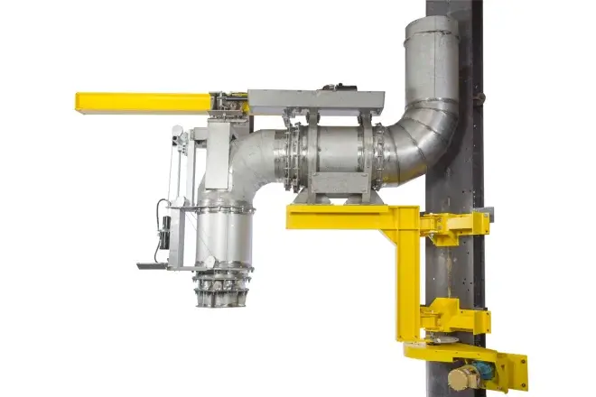 Articulating Exhaust Arm Solves High-Mix Engine Testing Bottleneck