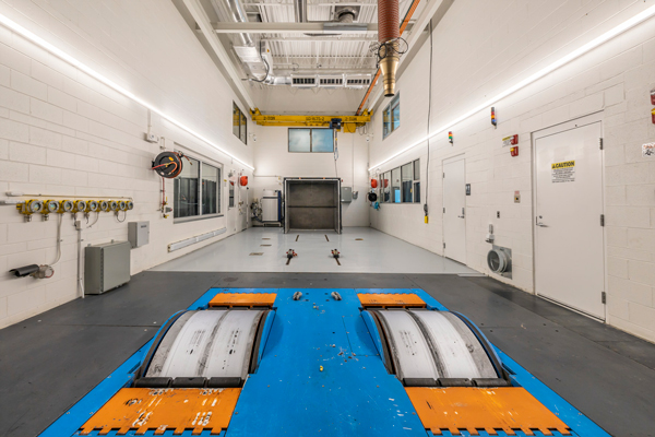 Chassis Dynamometer Test Cell Upgrade for Class 8 Truck Engines Testing
